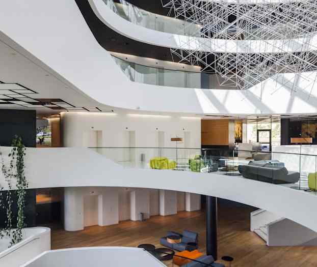 Siddeområde i lobbyen