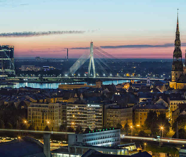 Hotellet ligger centralt i Riga