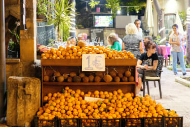 Friske appelsiner lige ved hånden i Tyrkiet