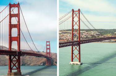 San Francisco og Lissabon