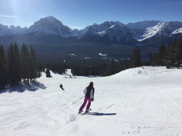 På ski i Banff