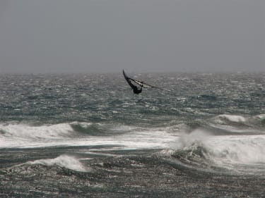 Windsurfer på vandet