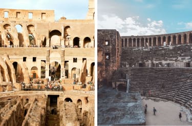 Colosseum og Amfiteater i Aspendos