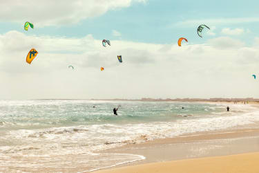 Kite surfing på Kap Verde