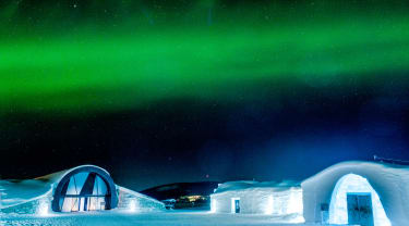 Icehotel om natten