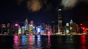 Hongkong om natten
