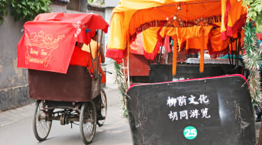 Cykeltaxi i Hutong