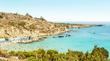 Famagusta strand på Cypern