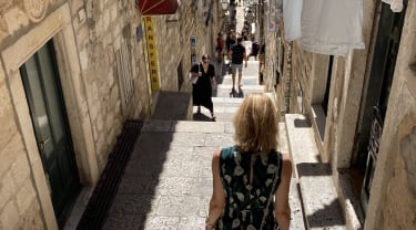 Dubrovniks gamle bydel er fuld af trapper