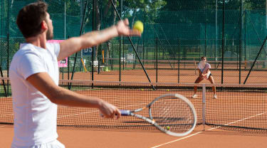 Tennisbaner på Albarella Island. Foto: www.albarella.it