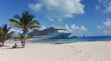Krydstogtskib på Bahamas