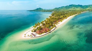 Resort på en ø i Thailand