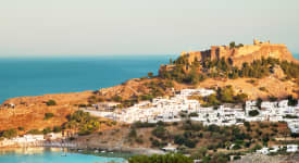 Lindos by night