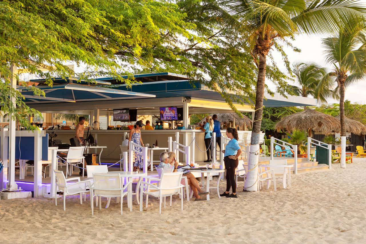 A la carte-restauranten Passions on the Beach