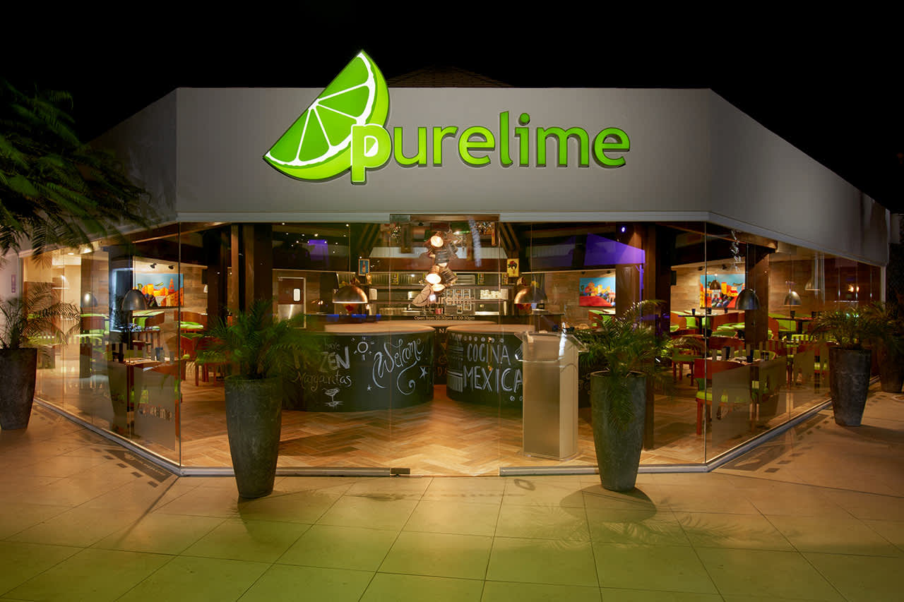 A la carte-restauranten Pure Lime på Divi Aruba All Inclusive
