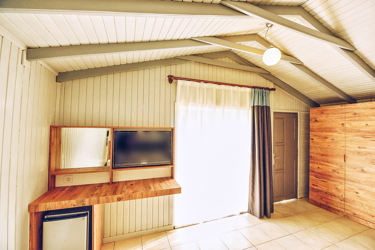 Dobbeltværelse i bungalow med mulighed for ekstra opredning