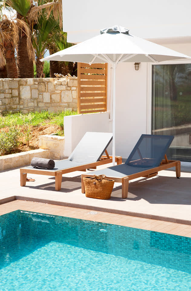 Classic Suite med terrasse med direkte adgang til privat, delt pool