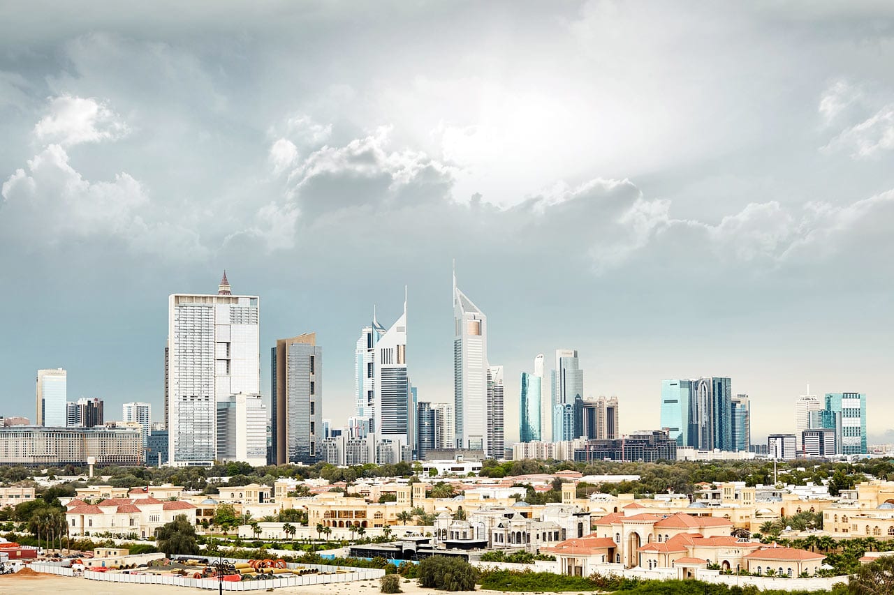 Udsigt over Downtown Dubai