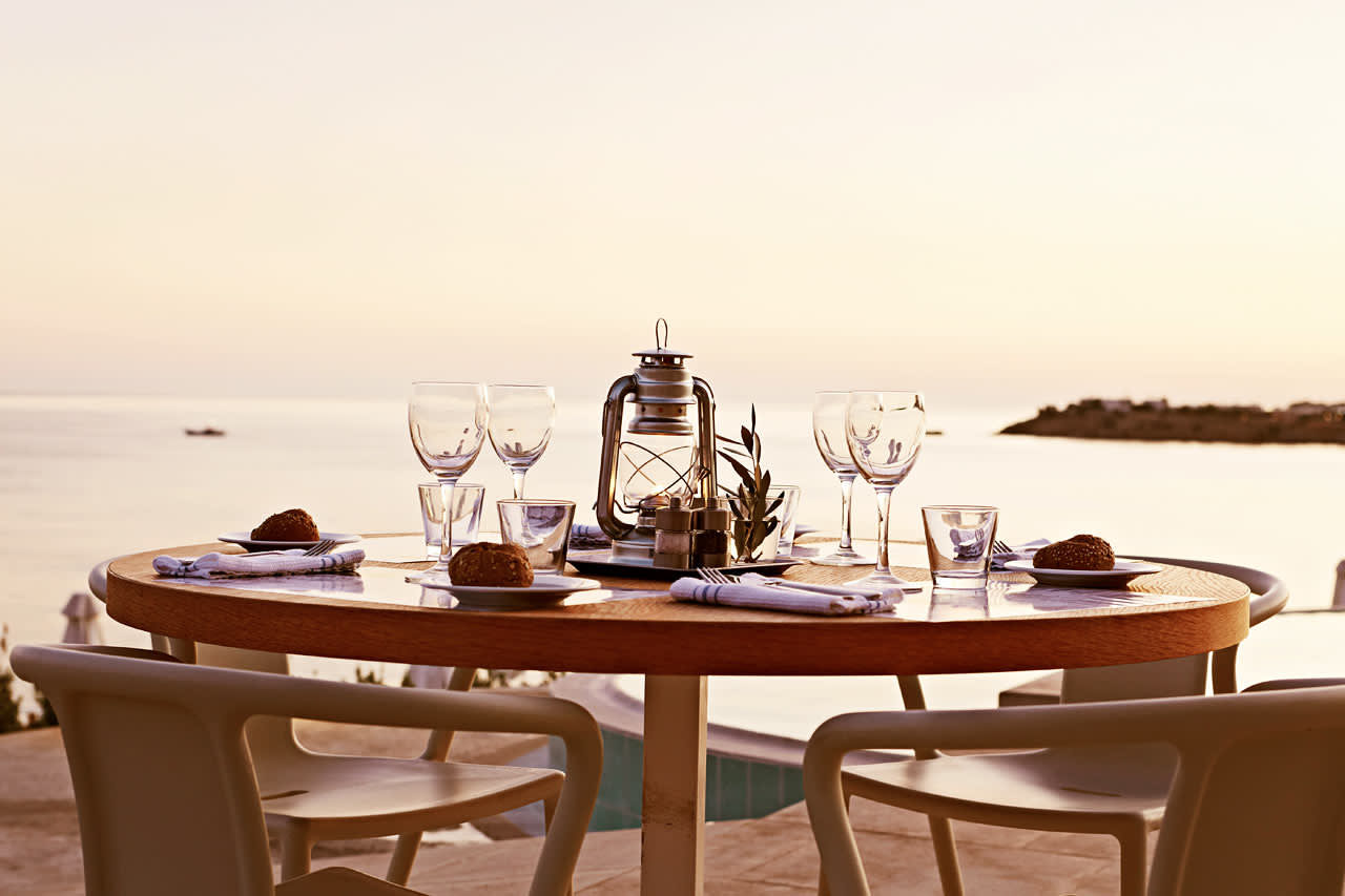 På Ocean Beach Restaurant kan du nyde den flotte udsigt, mens du spiser