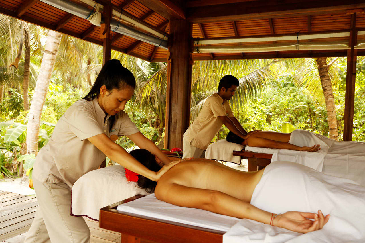 Massage i hotellets spaafdeling
