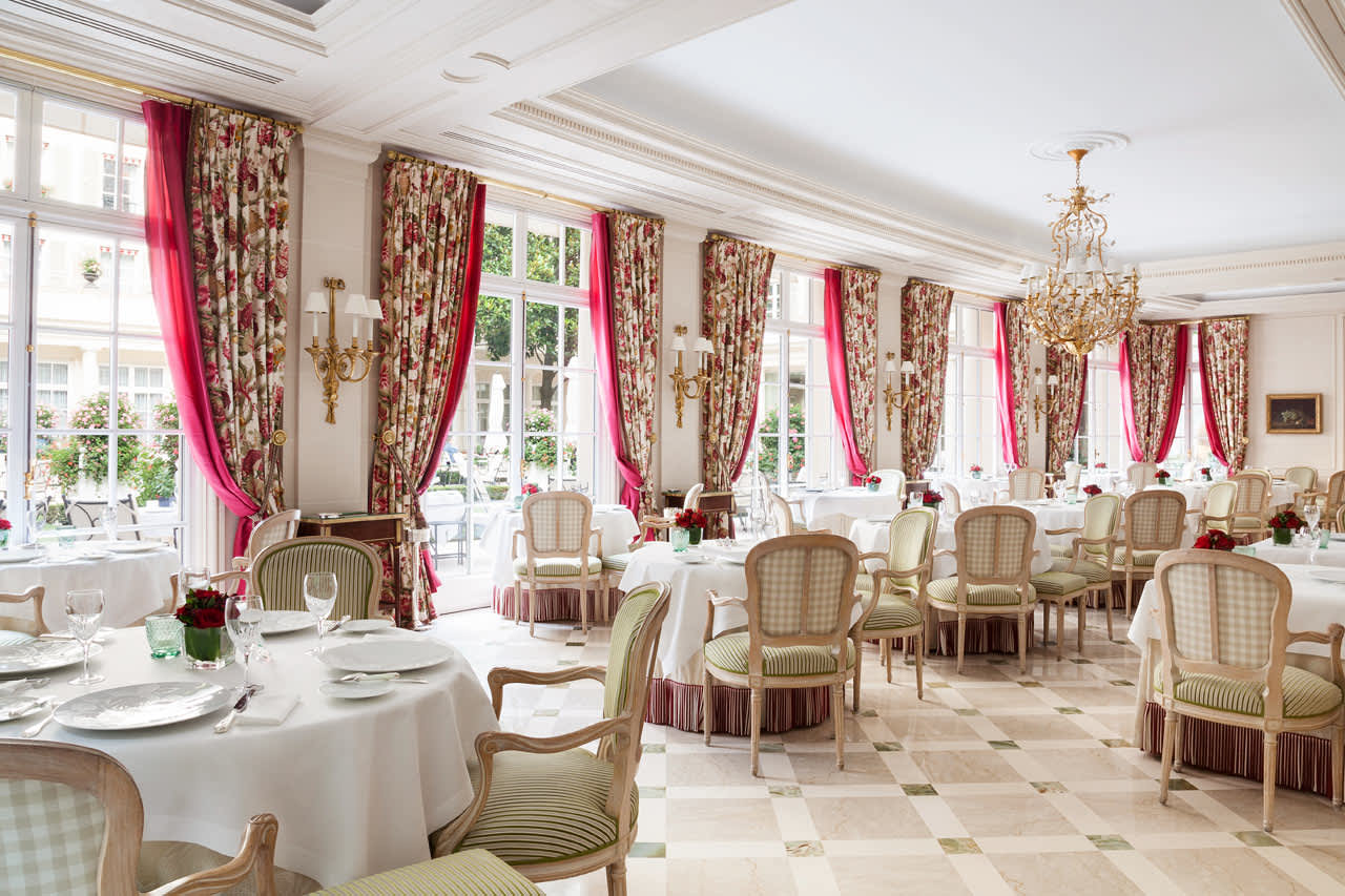 Hotellets restaurant Epicure har tre stjerner i Michelinguiden
