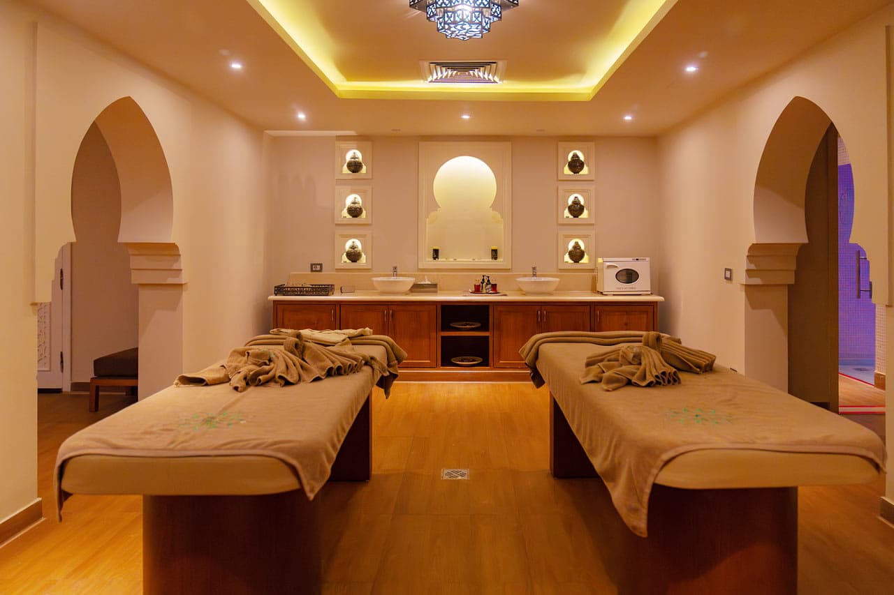 I hotellets spaafdeling kan du bestille forskellige typer massage