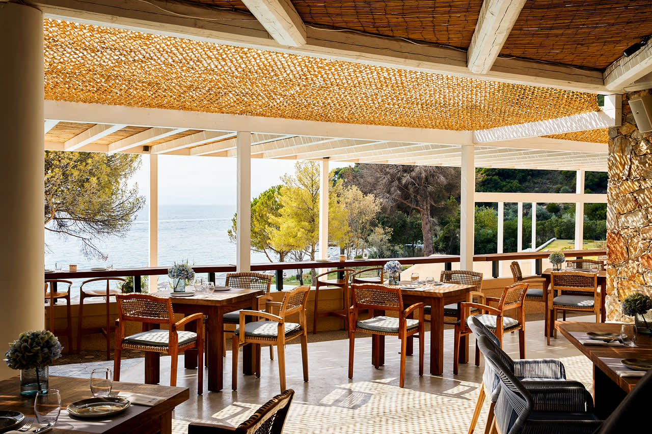A la carte-restaurant med middelhavsretter og retter fra det italienske køkken på Grace-området