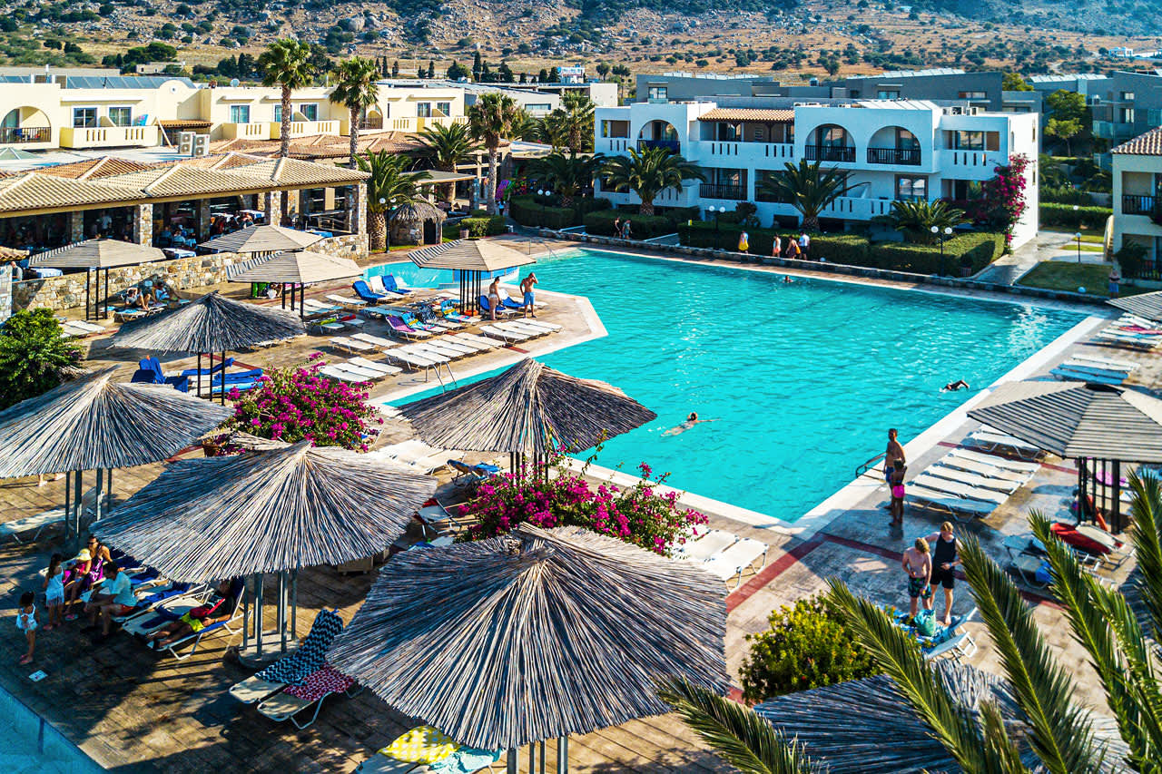 Hotellets største pool