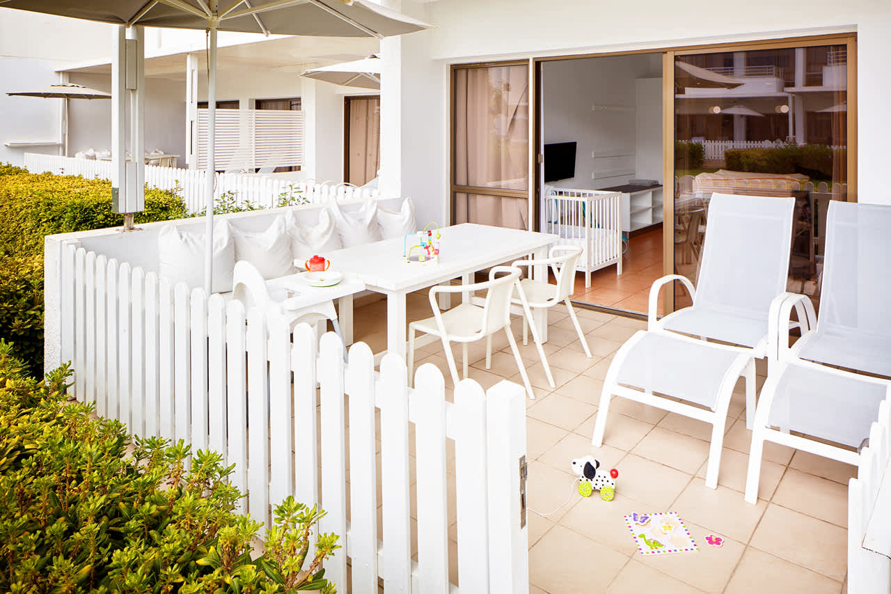 1-værelses Happy Baby-lejlghed med terrasse mod haven