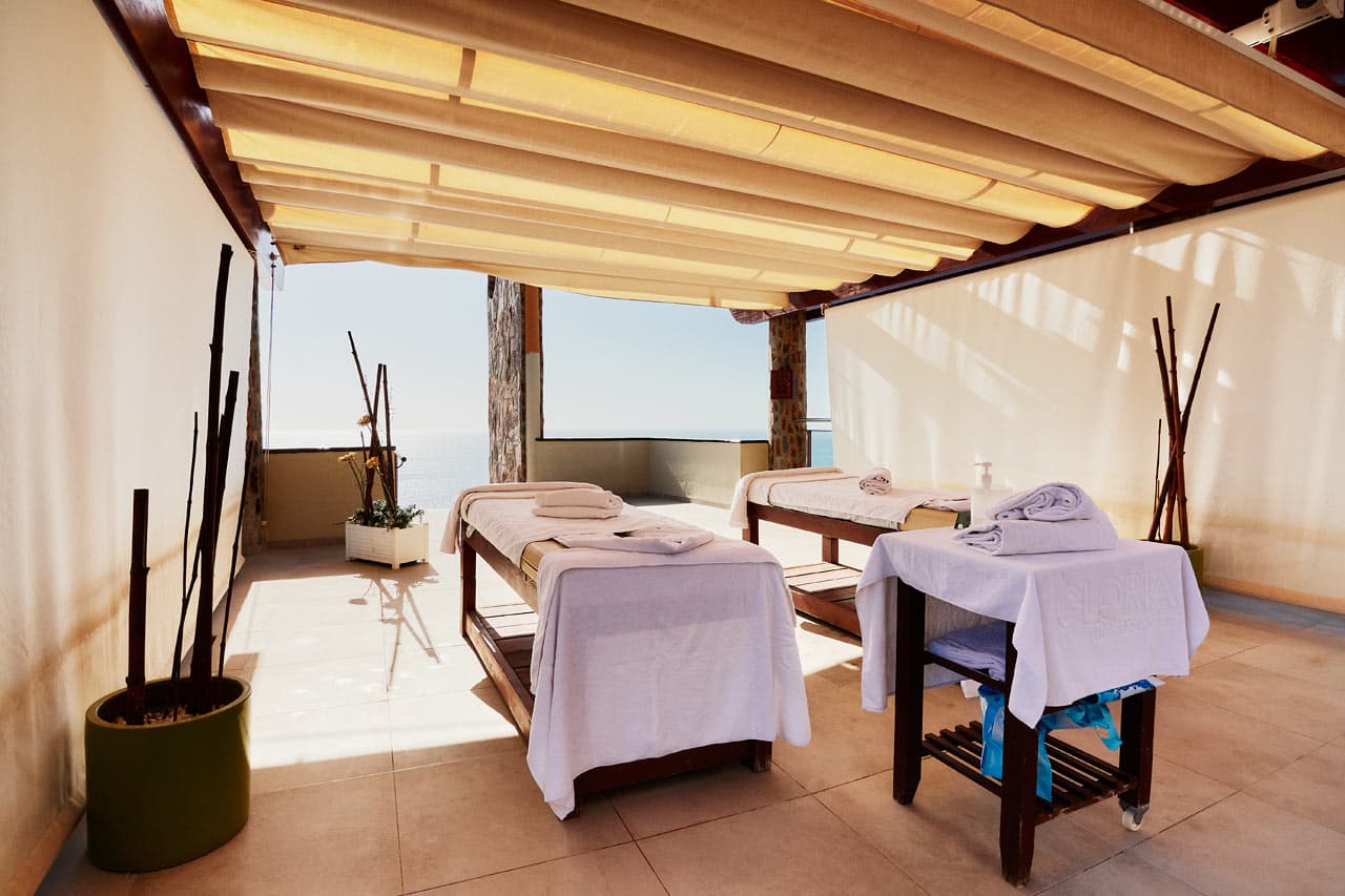 Hotellet tilbyder massage og andre velgørende behandlinger