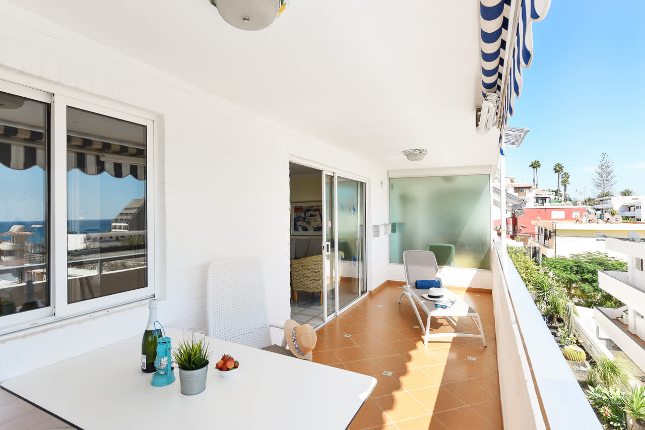 2-værelses lejlighed med balkon med udsigt mod poolområdet i Casamar