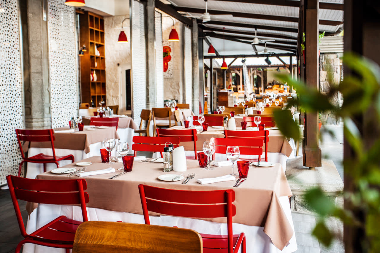 A la carte-restaurant med italiensk mad og middelhavsretter