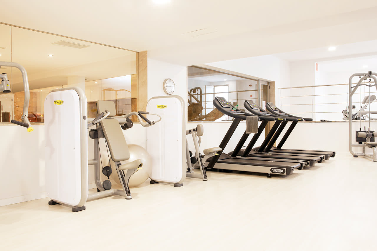 Hotellet tilbyder styrketræning og motionshold
