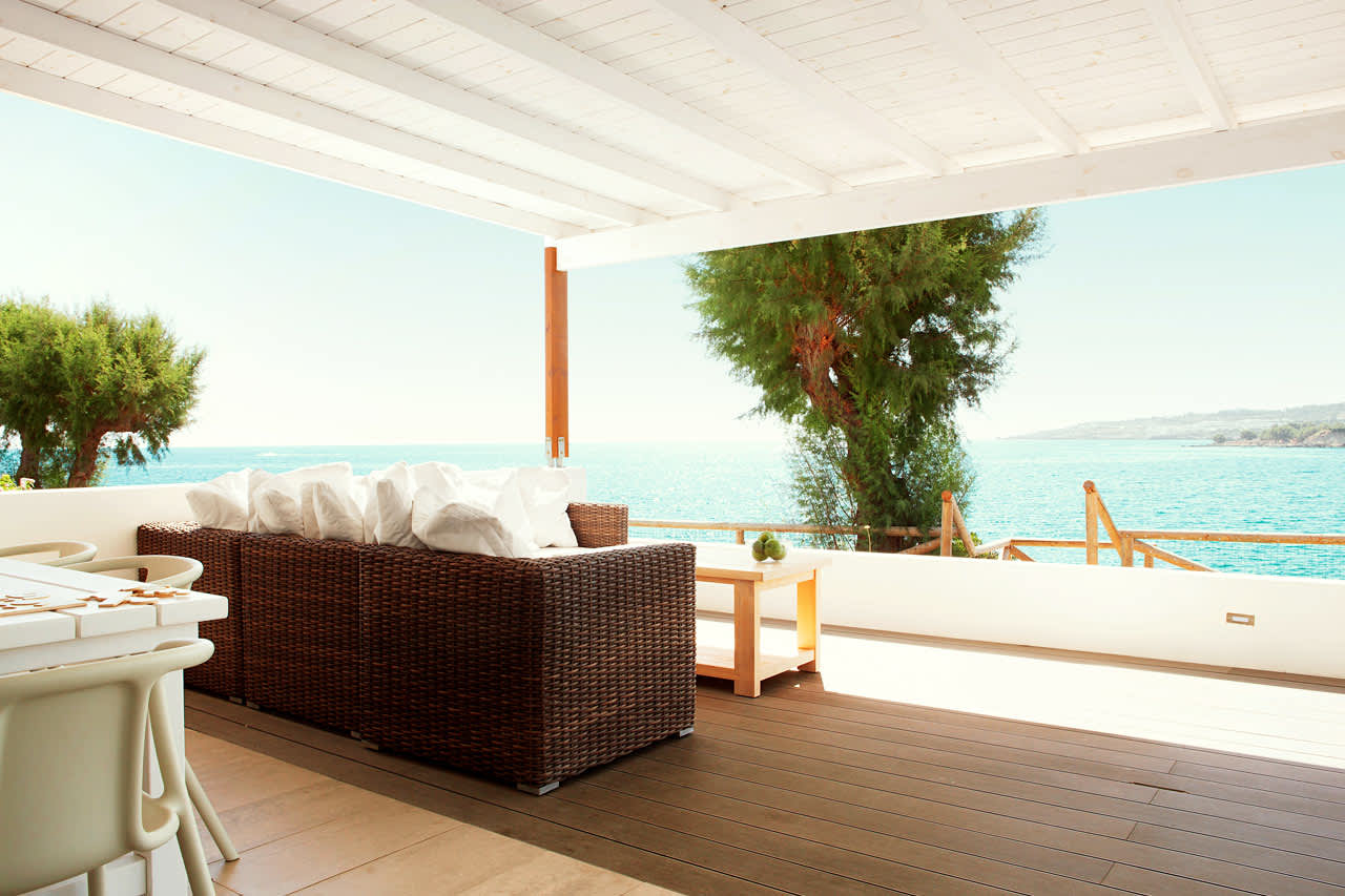 3-værelses Royal Lounge Suite med stor terrasse med havudsigt i Poseidon