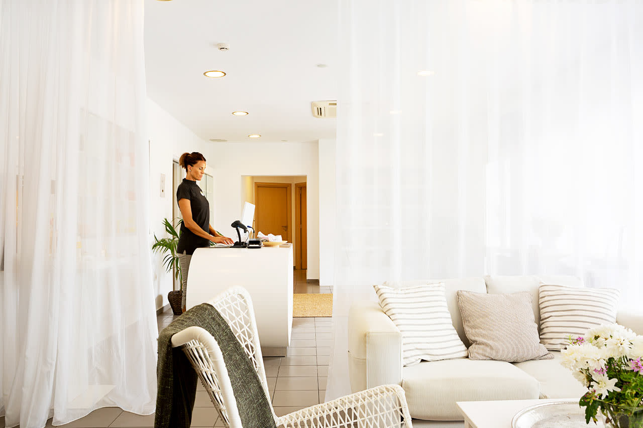 I hotellets spaafdeling kan du bestille skønne og velgørende behandlinger