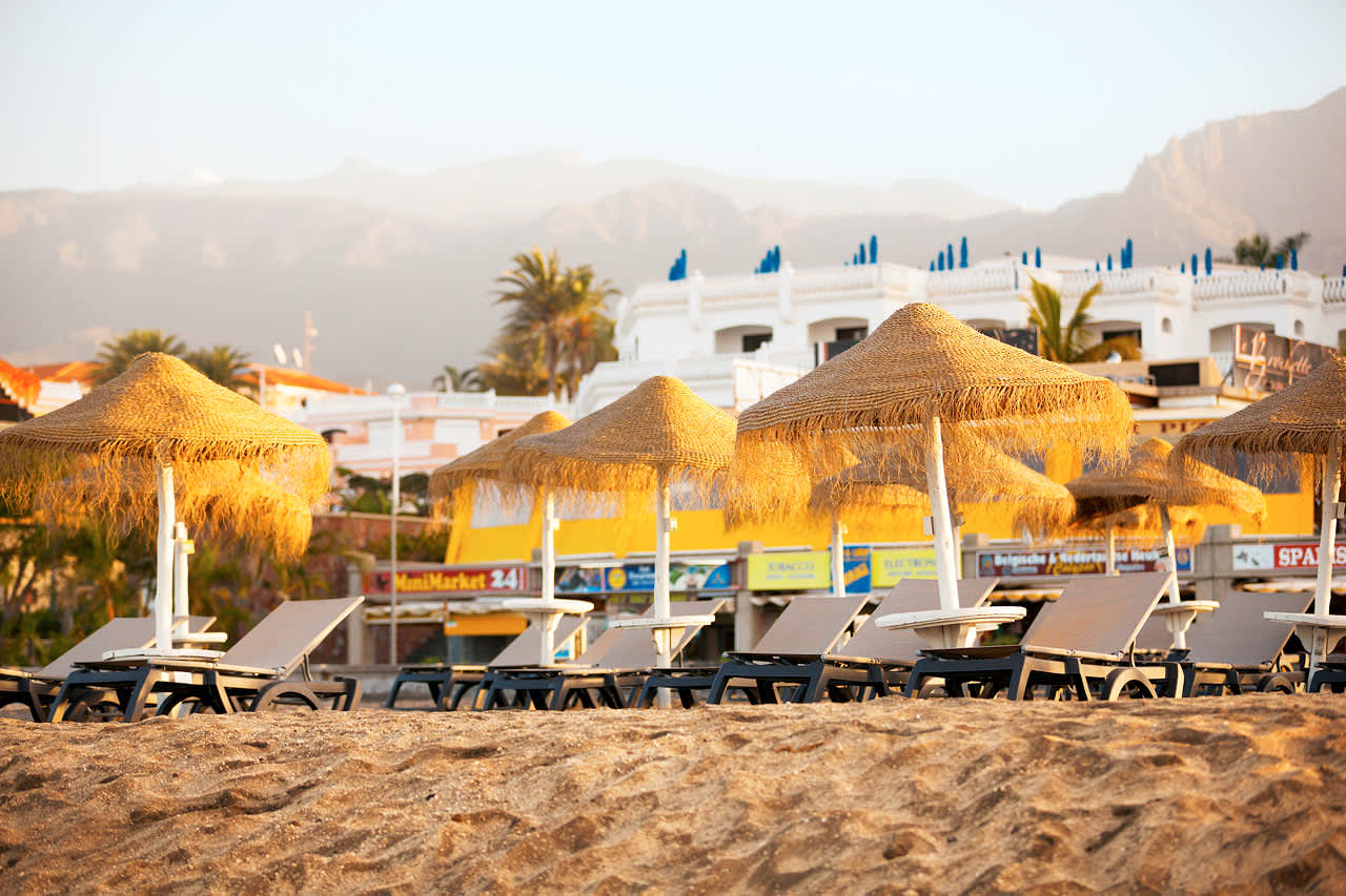 Fañabé-stranden ligger ca. 300 meter fra hotellet