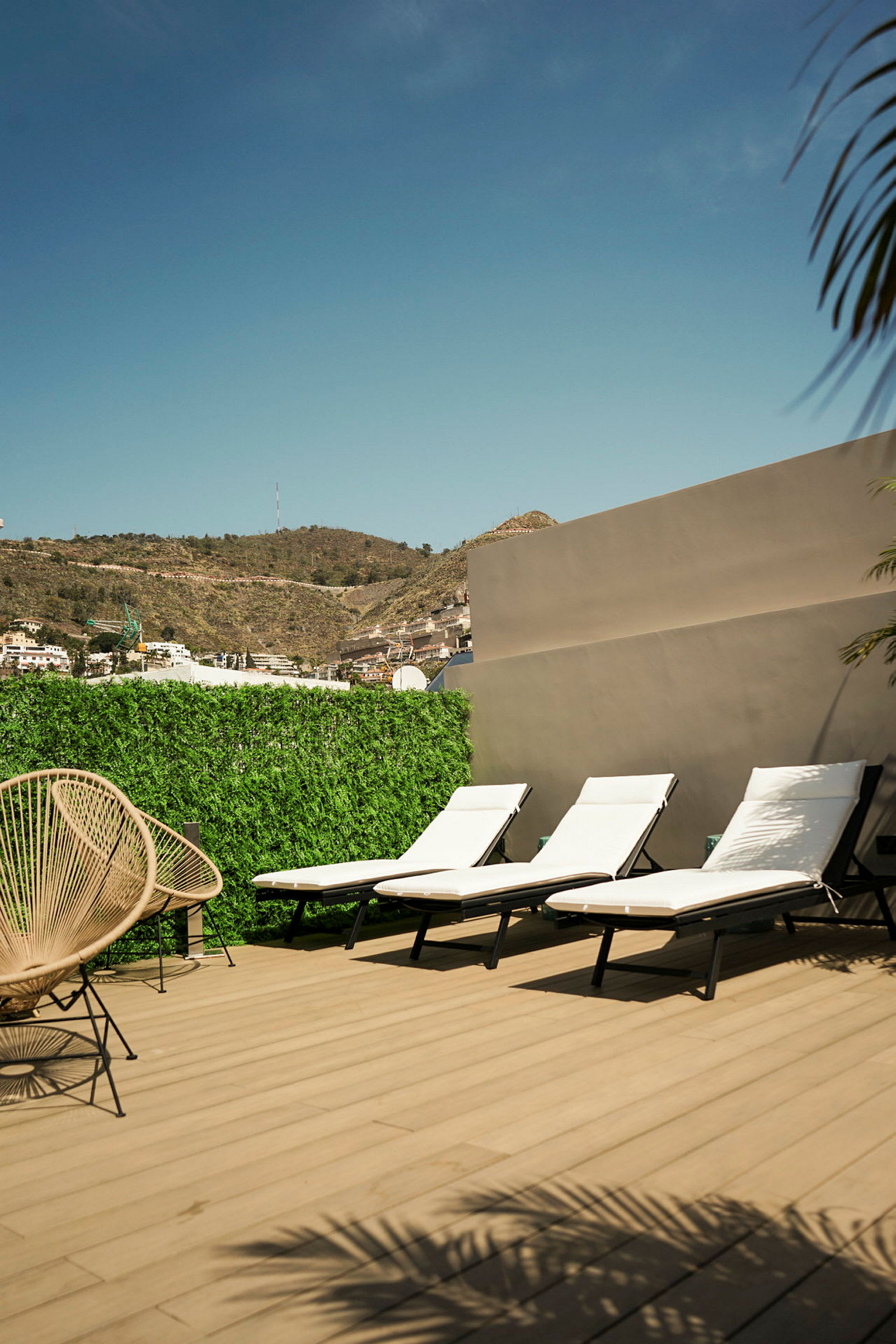 Hotellets tagterrasse
