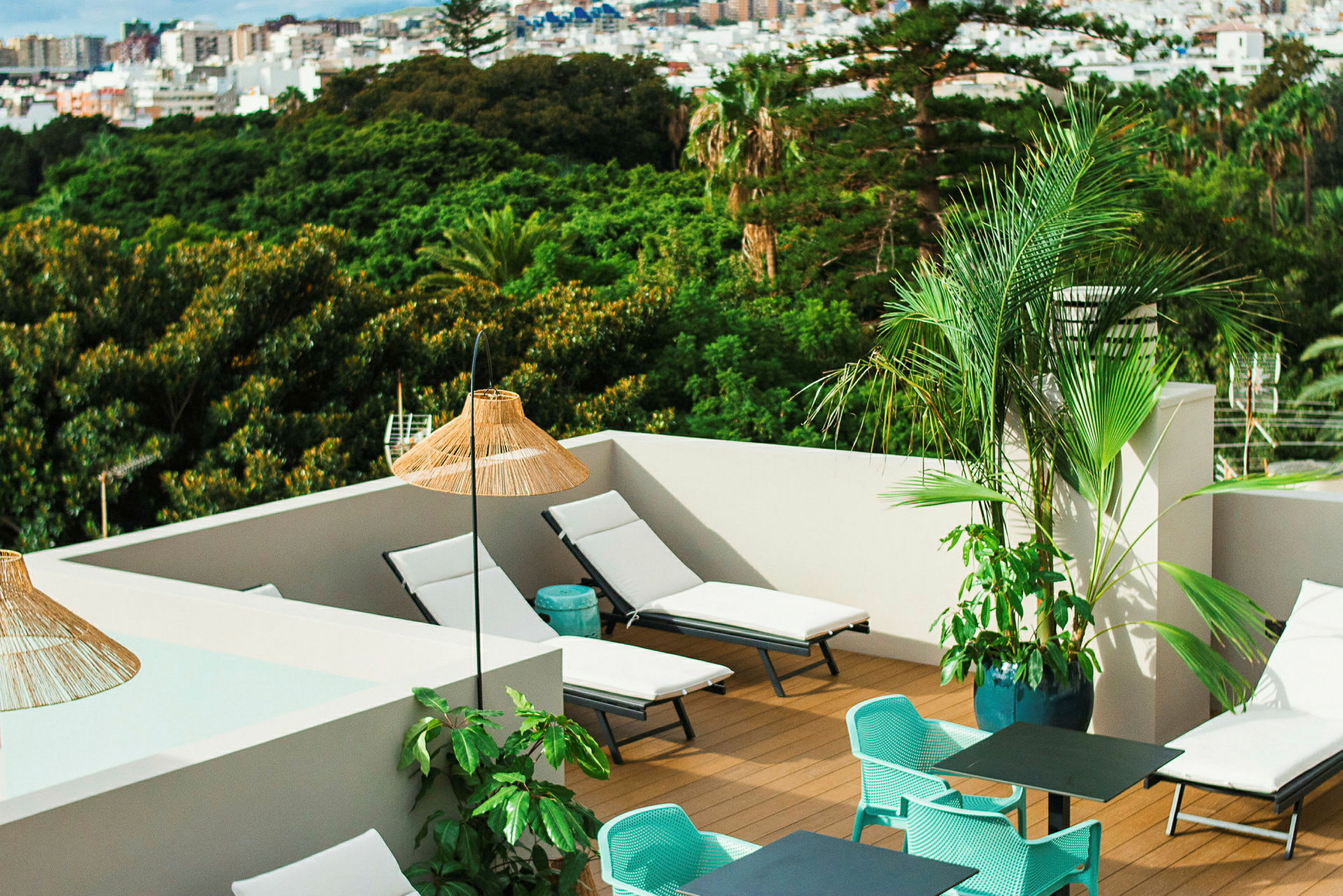 Hotellets tagterrasse