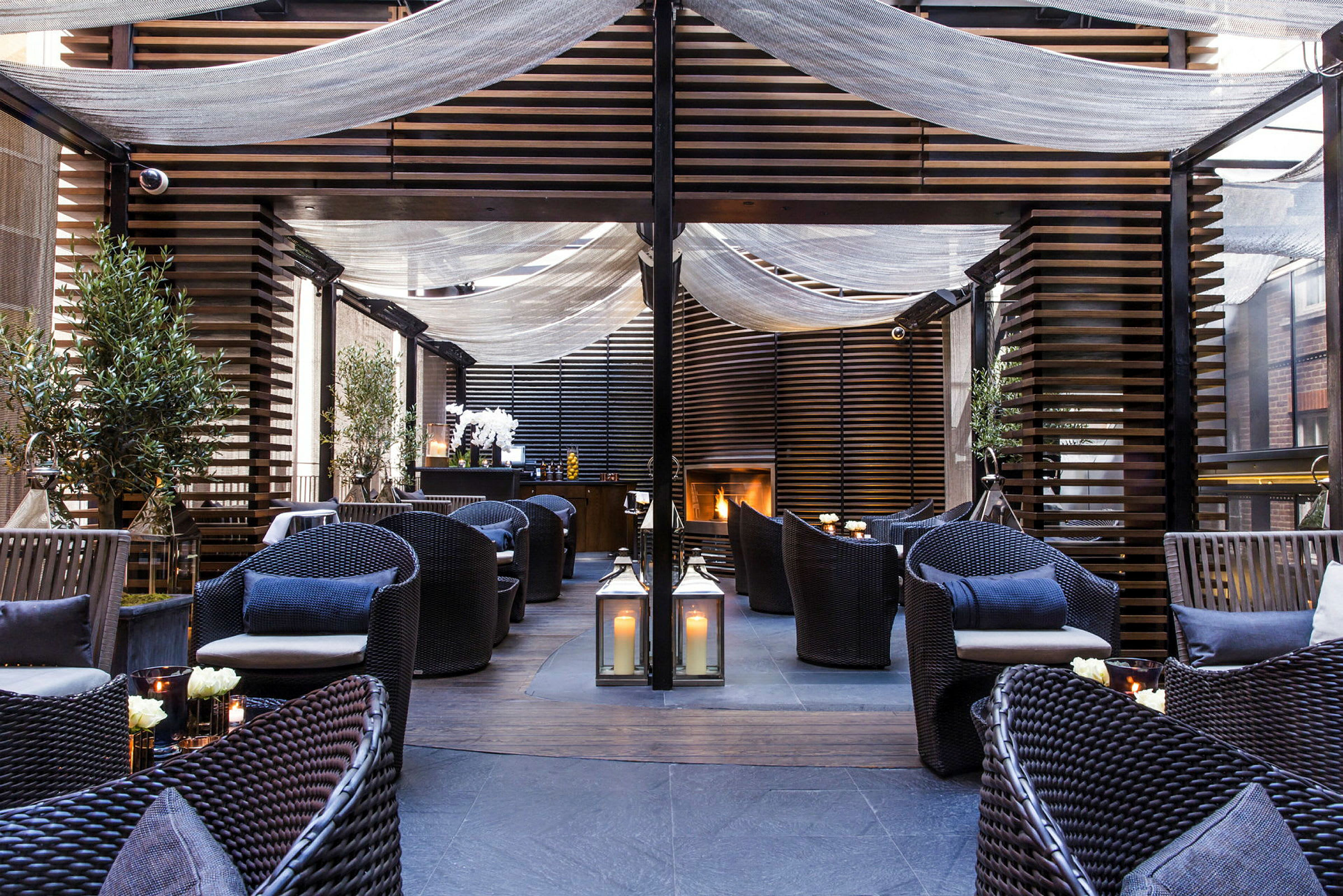 Hotellets terrasse