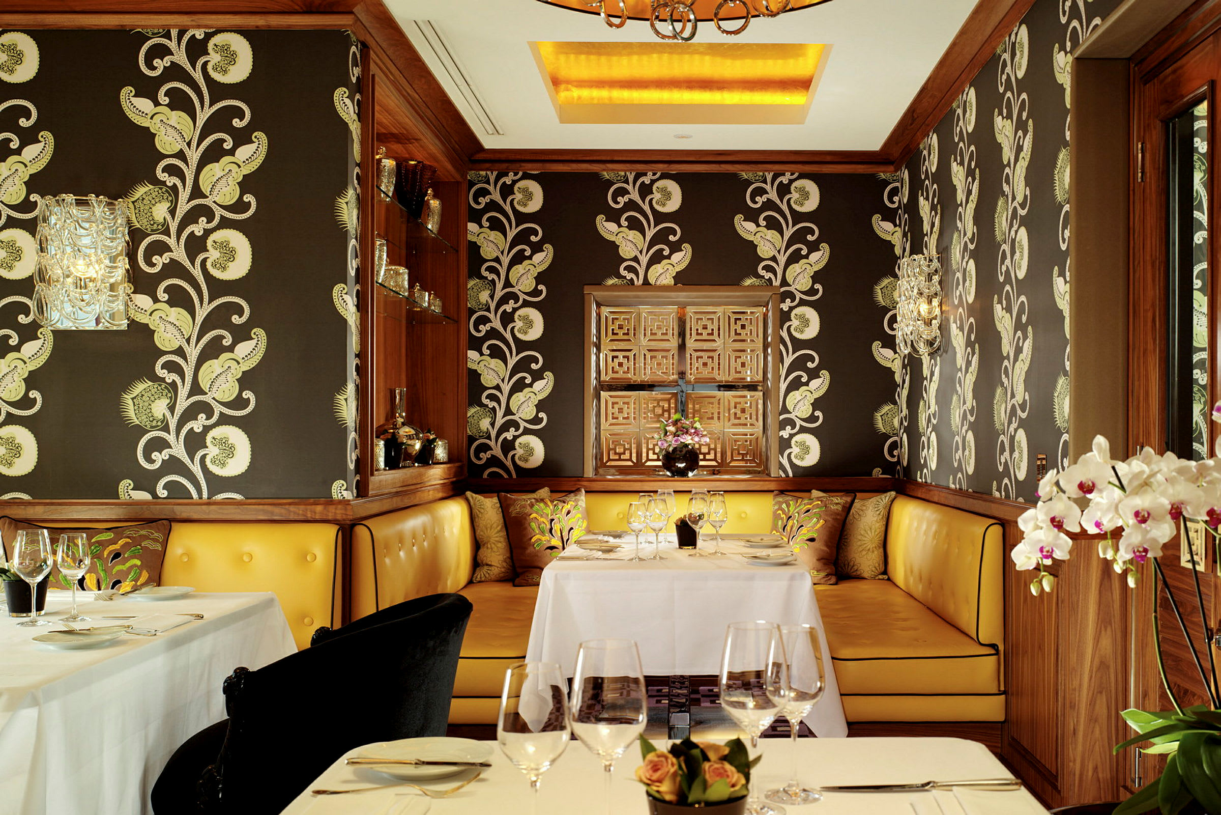 Hotellets prisbelønnede restaurant, Seven Park Place