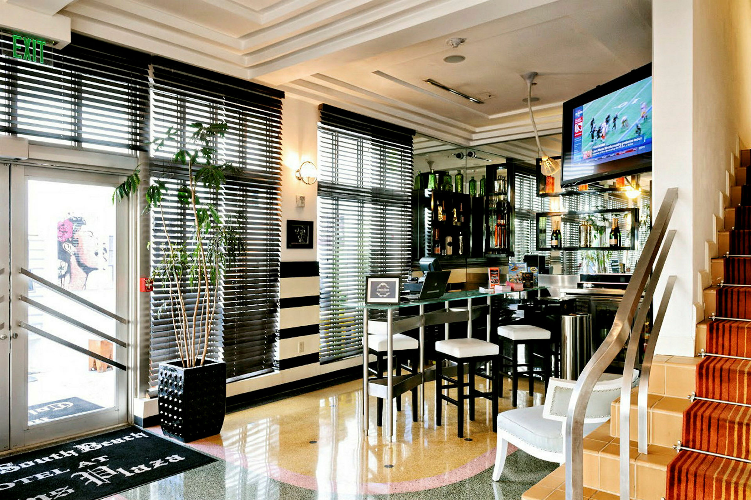 Lobbyen i den ene hotelbygning
