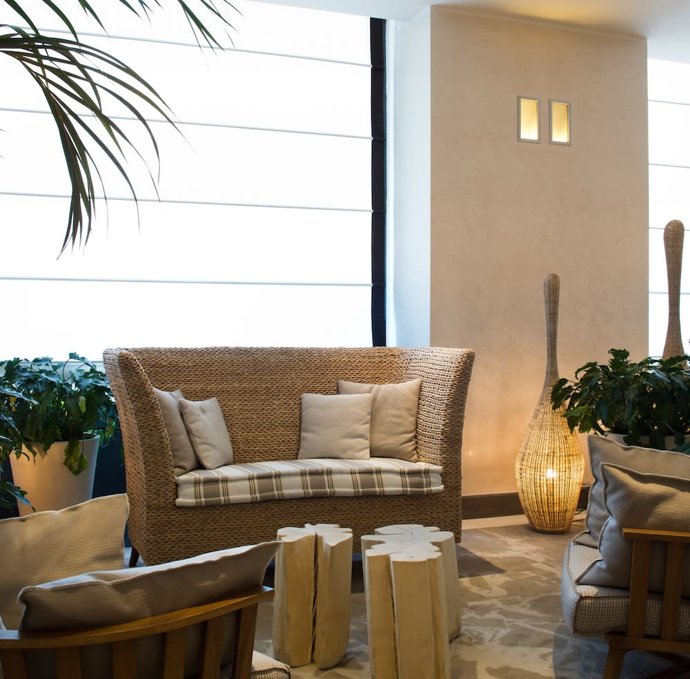 Lounge i lobbyen