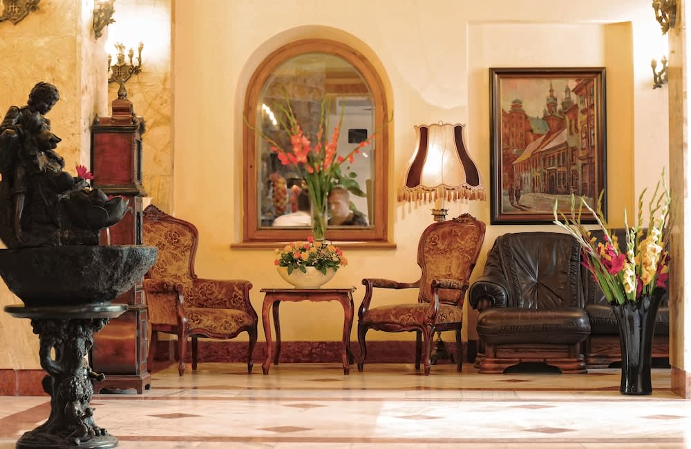 Siddeområde i lobbyen