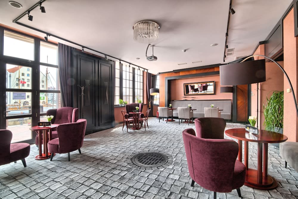 Siddeområde i lobbyen