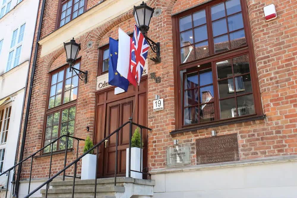Overnatningsstedets indgangsparti
