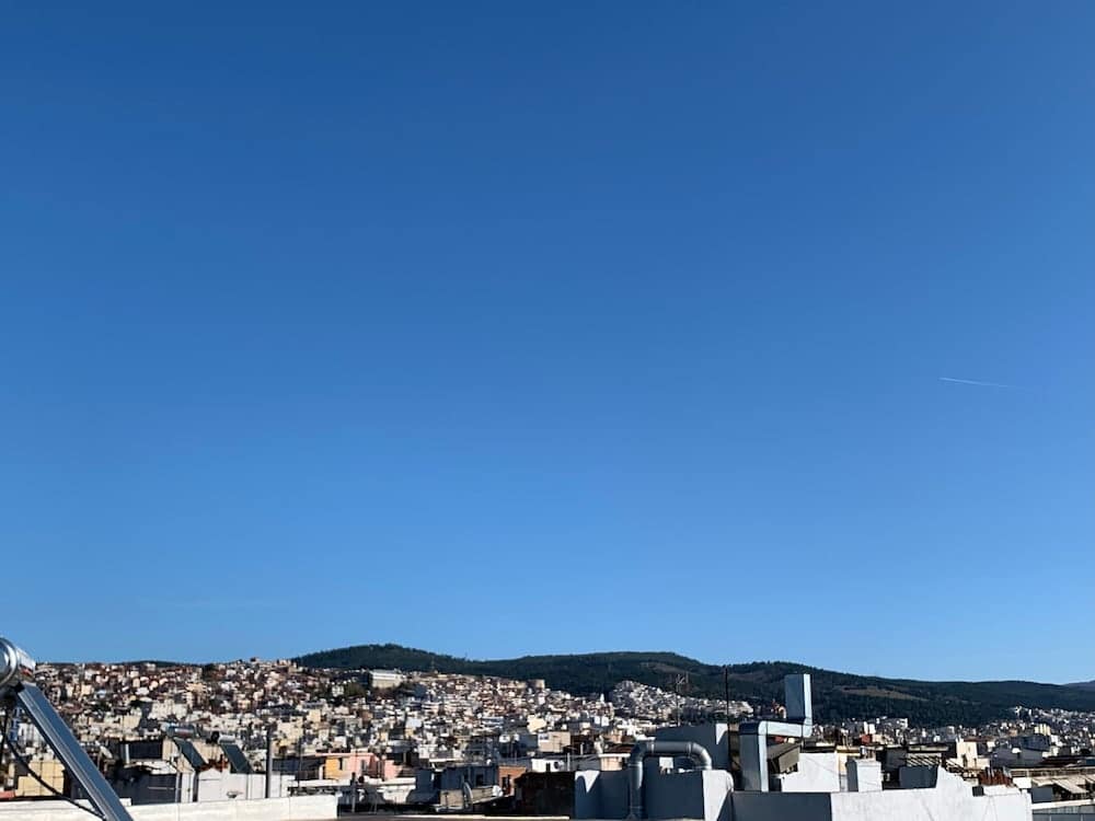Udsigt fra balkon