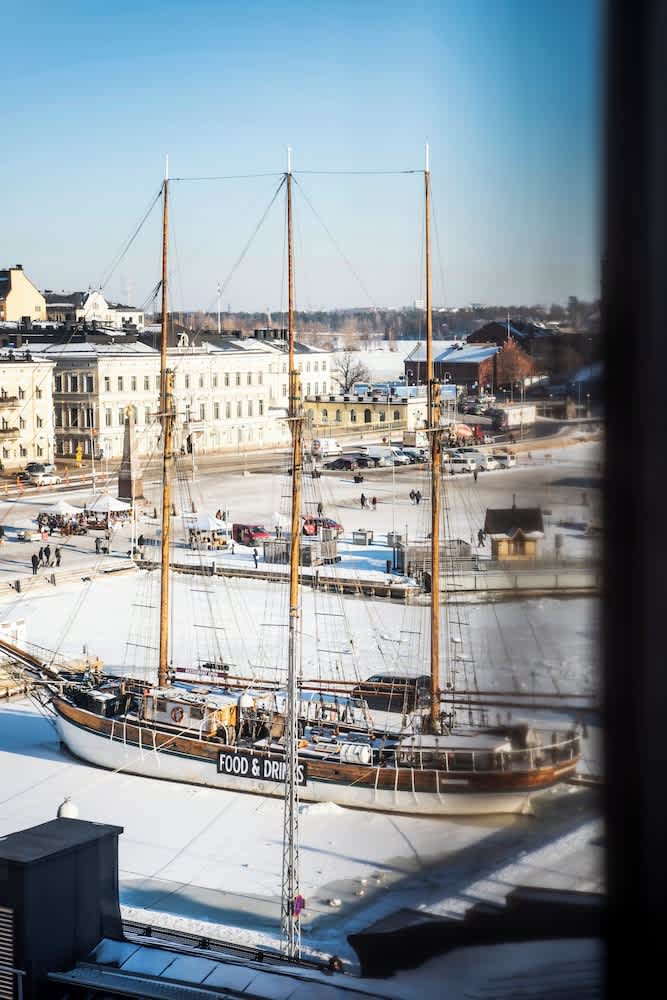 Udsigt fra overnatningsstedet