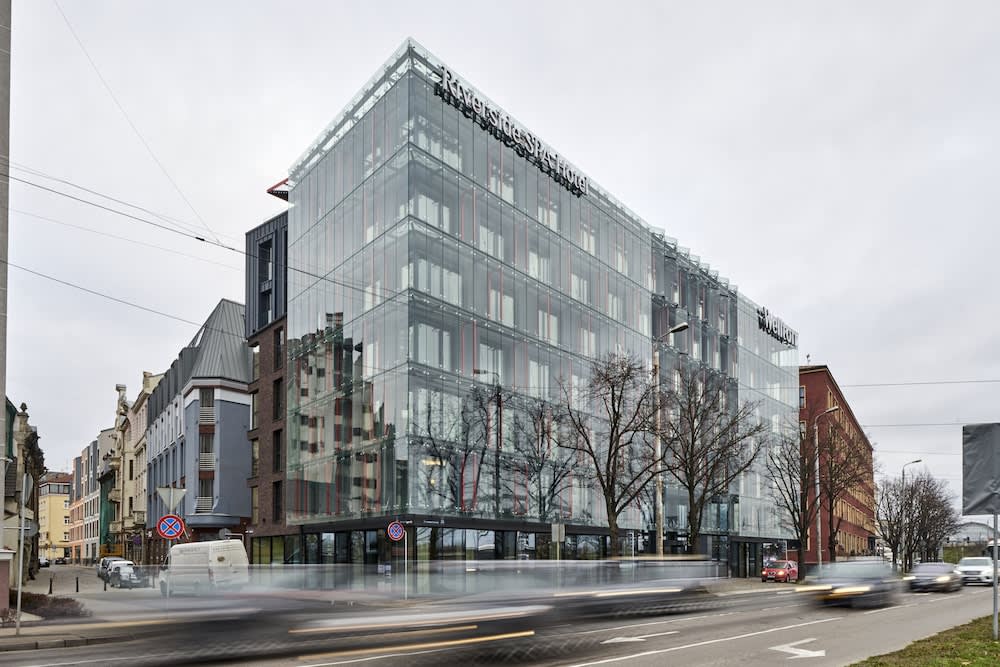 Overnatningsstedets facade