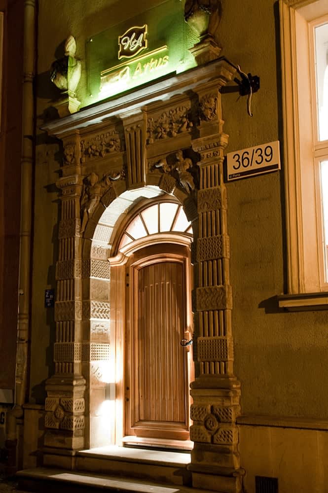 Overnatningsstedets facade