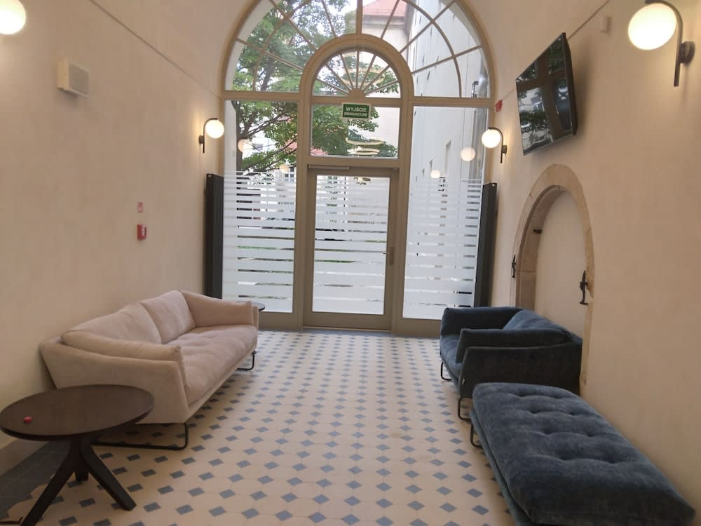 Siddeområde i lobbyen